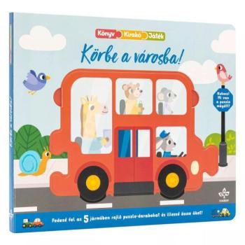 Körbe a városba! – Könyv, kirakó, játék kép