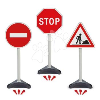 Közlekedési táblák játszótérre Traffic Signs Écoiffier 3 fajta 65 cm 18 hó-tól kép