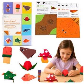 Kreatív origami készlet 30 színes lap kép
