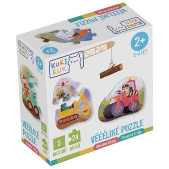 KukiKuk 80060 - Nagy puzzle Építőipari gépek kép