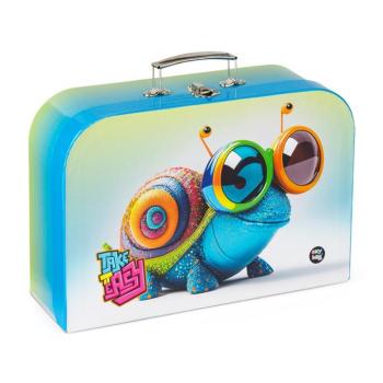 Laminált bőrönd 34 cm crazy animals Csiga kép