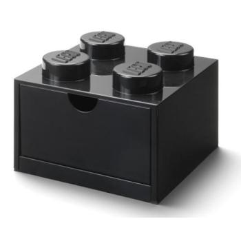 LEGO® asztali doboz 4 fiókkal, fekete 158 x 158 x 113 mm