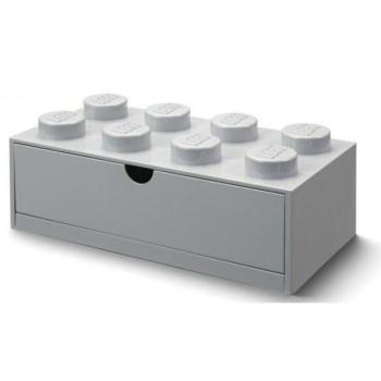 LEGO® asztali doboz 8 fiókkal szürke 316 x 158 x 113 mm kép