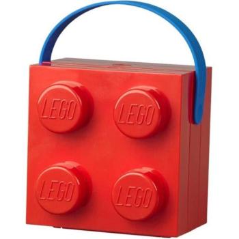 LEGO doboz füllel - piros kép