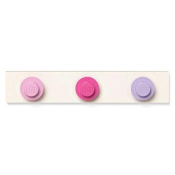 LEGO® fali akasztó - világos rózsaszín, sötét rózsaszín, lila kép