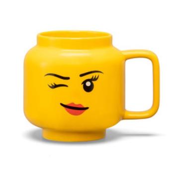 LEGO kerámia bögre 530ml kacsintós emoji kép