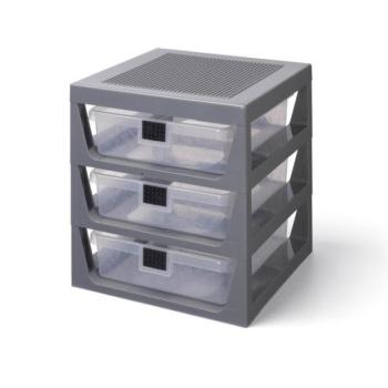 LEGO® szervező három fiókkal - sötétszürke kép