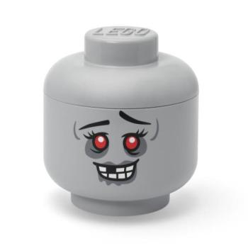 LEGO tároló fej (méret L) - zombi kép