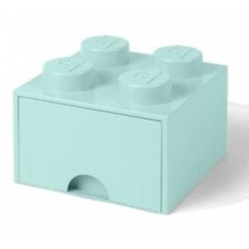 LEGO® tárolódoboz 4 - fiókkal aqua 250 x 250 x 180 mm kép