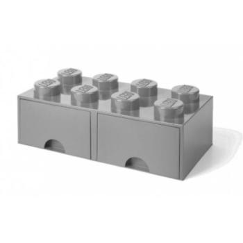 LEGO® tárolódoboz 8 - fiókokkal szürke 250 x 500 x 180 mm kép