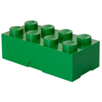 LEGO® uzsonnás doboz 8 - sötétzöld 100 x 200 x 75 mm