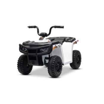Licencált elektromos négykerekű Arctic Cat 12V hátsó meghajtással, fehér, LED lámpák, Lít kép