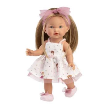 Llorens 28038 VALERIA - élethű baba teljes vinil testtel - 28 cm kép