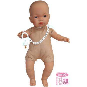 Llorens 389P JOEL & JOELLE - valósághű baba baba hangokkal és puha textil testtel kép