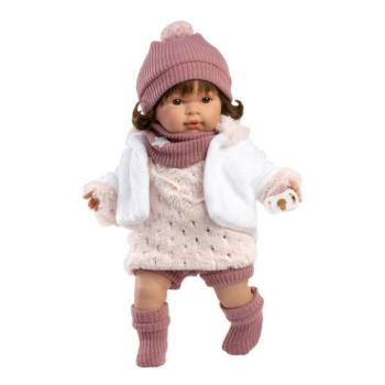 Llorens 42162 CARLA - valósághű baba hangokkal és puha textil testtel - 42 cm kép