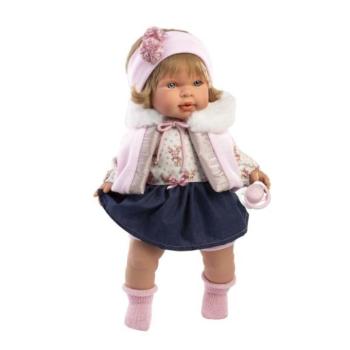 Llorens 42170 CARLA - élethű baba hangokkal és puha textil testtel kép