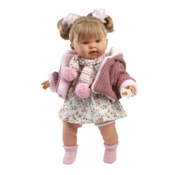 Llorens 42286 ALEXANDRA - valósághű baba hangokkal és puha textil testtel - 42 cm kép