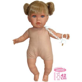 Llorens 424J JULIA - élethű baba hangokkal és puha textil testtel - 42 cm kép