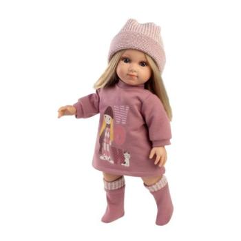 Llorens 53560 ELENA - élethű baba puha textil testtel kép