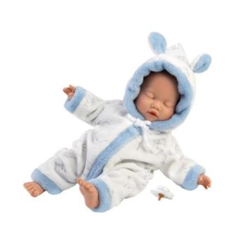 Llorens 63311 LITTLE BABY - alvó élethű baba baba puha textil testtel - 32 kép