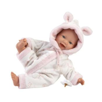 Llorens 63312 LITTLE BABY - élethű baba baba puha textil testtel - 32 cm