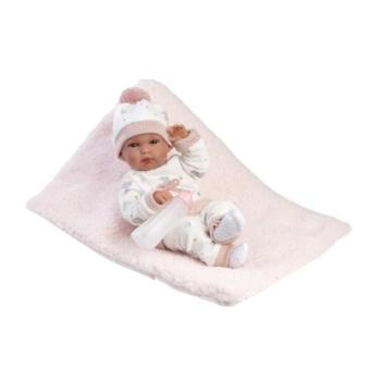 Llorens 63510 NEW BORN KISLÁNY - élethű baba csecsemő teljes vinil testtel kép