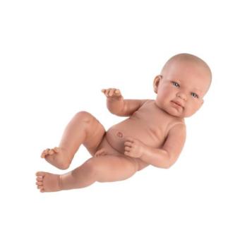Llorens 73801 NEW BORN BOY - valósághű baba teljes bakelit testtel - 40 cm kép
