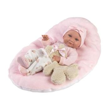 Llorens 73808 NEW BORN girl - valósághű baba baba teljes vinil testtel - 40 kép