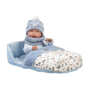 Llorens 73825 NEW BORN FIÚ - élethű baba csecsemő teljes vinil testtel kép