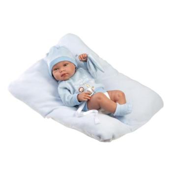 Llorens 84345 NEW BORN FIÚ - élethű baba baba teljes vinil testtel kép