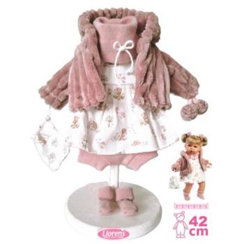 Llorens P42-408 ruha 42 cm-es babához kiegészítőkkel kép