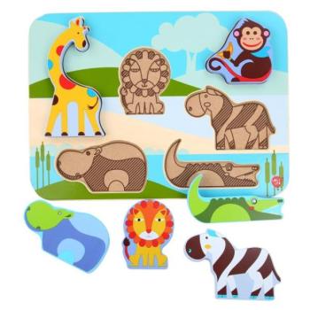 Lucy & Leo 224 Safari állatok - fa kirakós játék 7 db kép