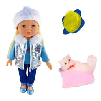 Macskás baba 43cm kép