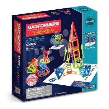 Mágneses építőjáték Alkotó Creator Set Magformers 60 részes kép