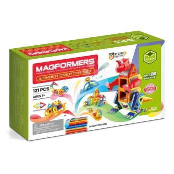Mágneses építőjáték Dínók és lények Wonder Creator Set Deluxe Magformers 121 részes kép