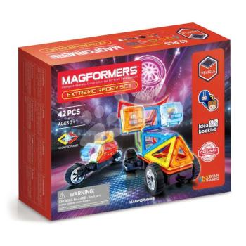 Mágneses építőjáték Extrém versenyek Extreme Racer Magformers 42 részes kép