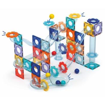 Mágneses építőjáték golyópálya Magnetic Circuit Ludi 80 részes kép