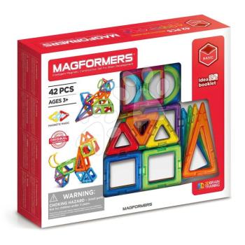Mágneses építőjáték Haladó Basic 3D Magformers 42 részes kép