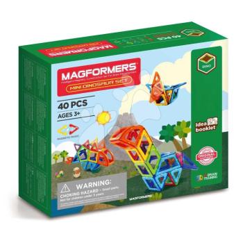 Mágneses építőjáték Mini Dinosaur Set Magformers 40 részes