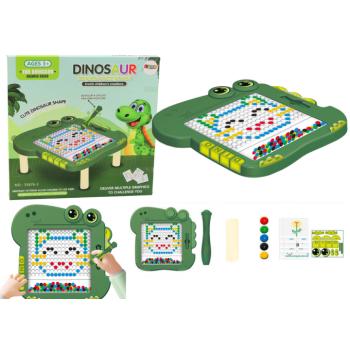 Mágneses oktatótábla Dino zöld