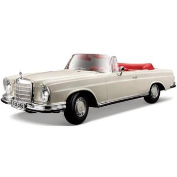 Maisto - 1967 Mercedes-Benz 280SE, Cabrio, krém, 1:18 kép