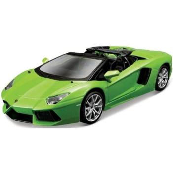 Maisto - Aventador Roadster, metálzöld, futószalag, 1:24 kép