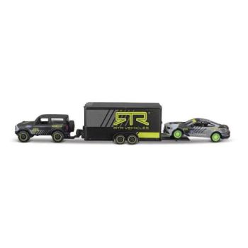 Maisto - Design Team Haulers, 2021 Ford Bronco, Autópótkocsi, 2015 Ford Mustang GT, 1:64 kép