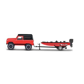 Maisto - Design Tow & Go, 1966 Ford Bronco Trailer with Bass Boat, 1:64 kép