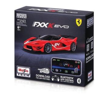 Maisto RC - 1:41 DIE-CAST METAL világítással, Ferrari FXX-K EVO, piros, XTR, Bluetooth 5. kép