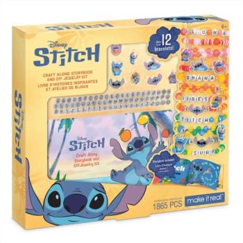 Make It Real Stitch karkötőkészítő szett mesekönyvvel kép