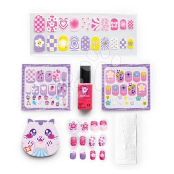 Manikűrkészlet öntapadós körömmatricákkal Glam Nail Set Smoby valódi körömlakkal reszelővel 6 kiegészítő 6 évtől kép