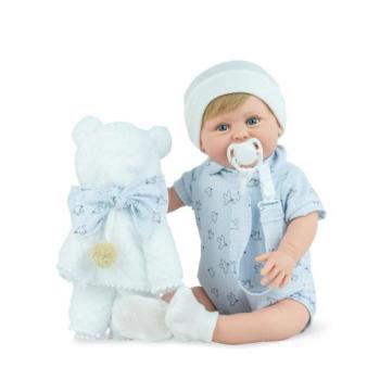MARINA & PAU baba Sugar Teddy Blue 42cm kép