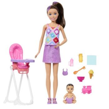 Mattel Barbie Skipper™ BABYSITTERS bébiszitter etetőszékkel kép