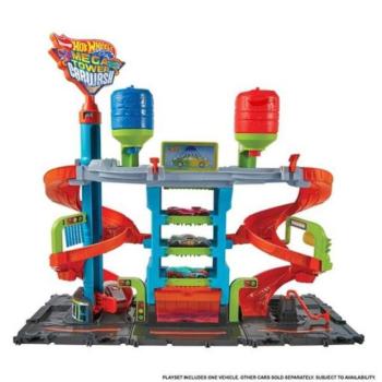 Mattel Hot Wheels City színváltós autómosó spirállal kép